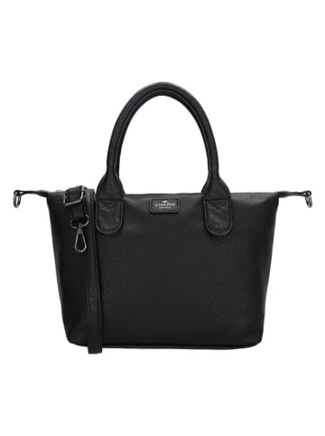 Charm Henkeltasche in Schwarz - (B)30 x (H)20 x (T)11 cm