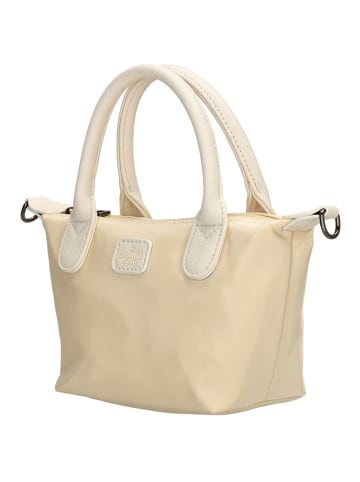 Charm Henkeltasche "Buckingham Mono" in Beige - (L)18 x (H)13 x (T)9 cm