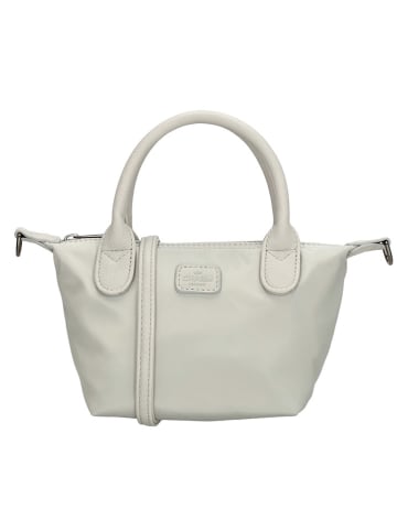 Charm Henkeltasche "Buckingham Mono" in Weiß - (L)18 x (H)13 x (T)9 cm