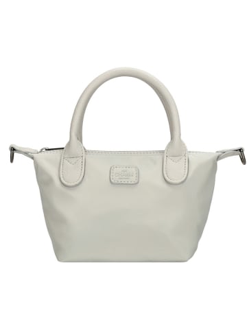 Charm Henkeltasche "Buckingham Mono" in Weiß - (L)18 x (H)13 x (T)9 cm