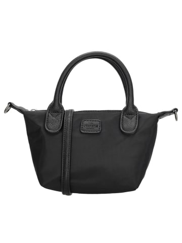 Charm Henkeltasche "Buckingham Mono" in Schwarz - (L)18 x (H)13 x (T)9 cm