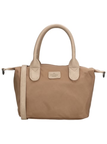 Charm Henkeltasche "Buckingham Mono" in Hellbraun - (L)30 x (H)20 x (T)11 cm