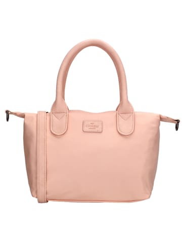 Charm Henkeltasche "Buckingham Mono" in Rosa - (L)30 x (H)20 x (T)11 cm