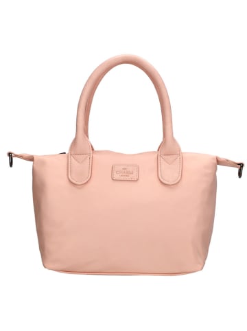 Charm Henkeltasche "Buckingham Mono" in Rosa - (L)30 x (H)20 x (T)11 cm