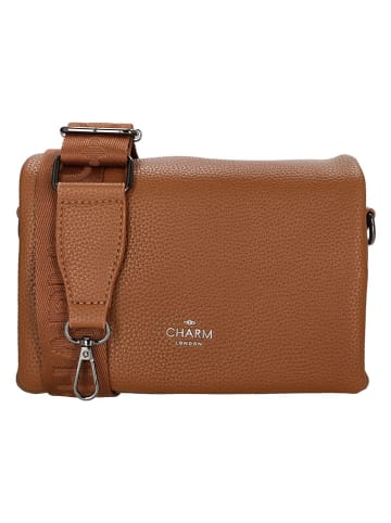 Charm Umhängetasche in Camel - (B)21 x (H)15 x (T)7,5 cm