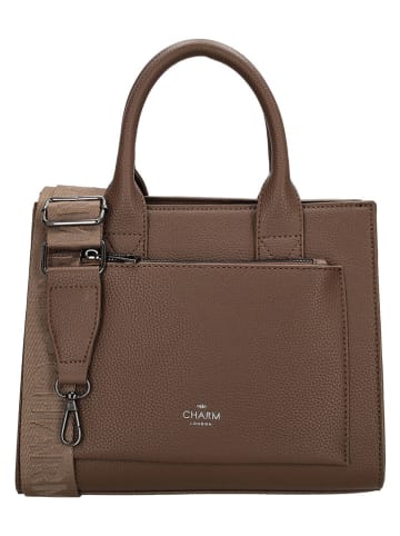 Charm Torebka "Pentonville" w kolorze jasnobrązowym - 26 x 21 x 13 cm