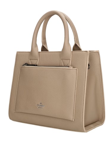 Charm Henkeltasche in Beige - (B)26 x (H)21 x (T)13 cm