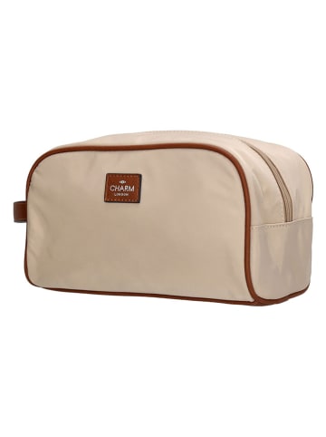 Charm Kosmetiktasche in Beige - (B)25 x (H)15 x (T)14 cm