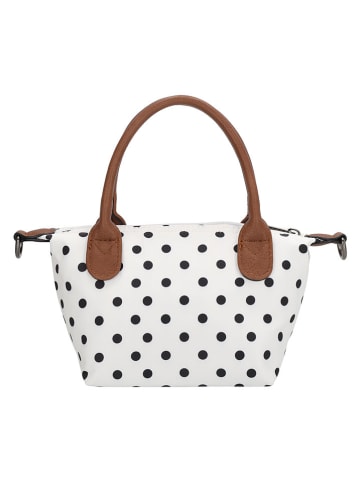 Charm Torebka "Buckingham" w kolorze białym - 20 x 13 x 9 cm