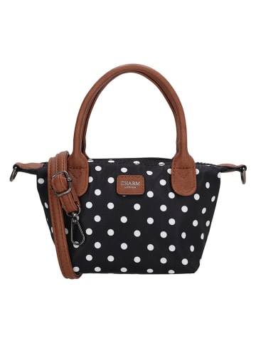 Charm Handtas "Buckingham" zwart - (B)20 x (H)13 x (D)9 cm