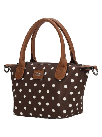 Charm Henkeltasche "Buckingham" in Hellbraun - (B)20 x (H)13 x (T)9 cm