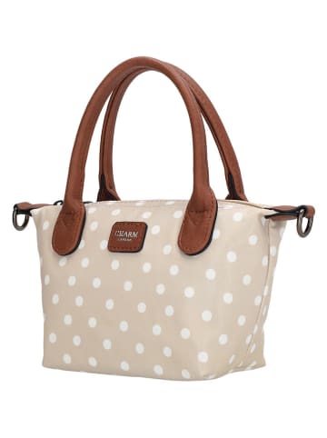Charm Handtas "Buckingham" beige - (B)20 x (H)13 x (D)9 cm