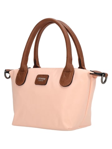 Charm Henkeltasche "Buckingham" in Rosa - (B)20 x (H)13 x (T)9 cm