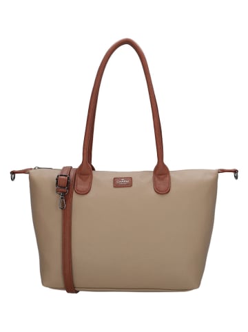 Charm Torebka w kolorze szarobrązowym - 42 x 25 x 15 cm