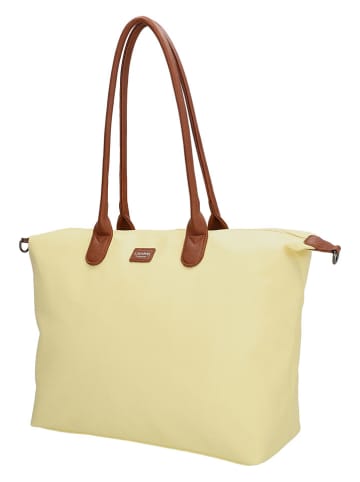 Charm Aktówka "Buckingham Palace" w kolorze żółtym - 51 x 33 x 14,5 cm