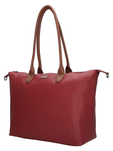 Charm Schultertasche in Bordeaux - (B)51 x (H)33 x (T)14,5 cm