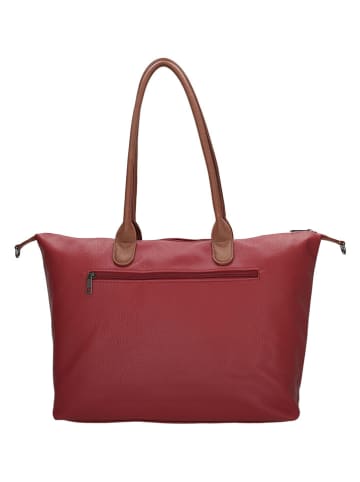 Charm Schultertasche in Bordeaux - (B)51 x (H)33 x (T)14,5 cm