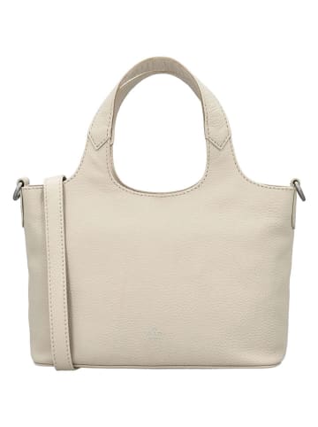 Charm Leder-Henkeltasche in Creme - (B)27 x (H)18 x (T)9 cm
