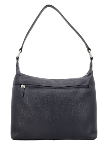 Charm Leder-Shopper in Dunkelblau - (B)42 x (H)29 x (T)15 cm