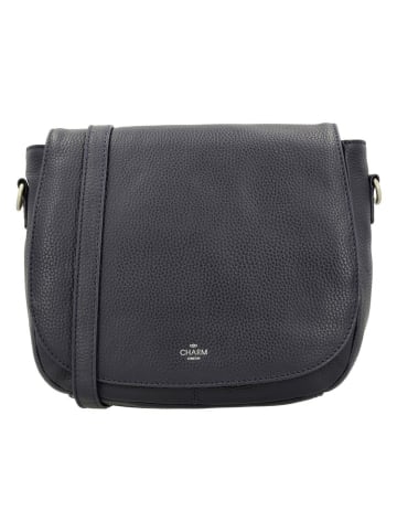 Charm Skórzana torebka w kolorze granatowym - 25 x 22 x 9 cm