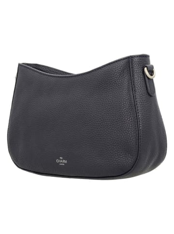 Charm Leder-Schultertasche in Dunkelblau - (B)27 x (H)16 x (T)7 cm