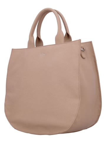 Charm Leder-Henkeltasche in Beige - (B)33 x (H)30 x (T)14 cm