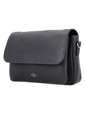 Charm Leder-Umhängetasche in Dunkelblau - (B)23 x (H)16 x (T)5 cm