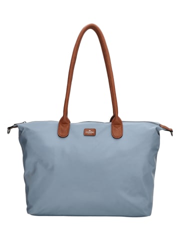 Charm Shopper bag "Buckingham" w kolorze błękitnym - 51 x 33 x 14 cm