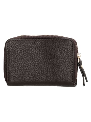 Charm Leder-Geldbörse in Braun - (B)7 x (H)11 x (T)3 cm