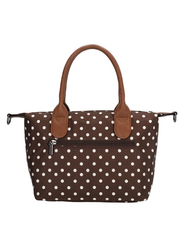 Charm Henkeltasche "Buckingham" in Braun - (B)30 x (H)20 x (T)11 cm