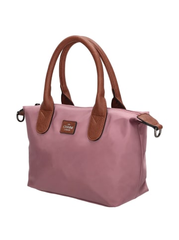 Charm Henkeltasche "Buckingham" in Altrosa - (B)30 x (H)20 x (T)11 cm