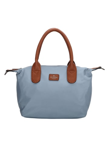 Charm Henkeltasche "Buckingham" in Hellblau - (B)30 x (H)20 x (T)11 cm
