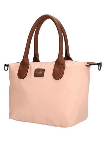 Charm Henkeltasche "Buckingham" in Rosa - (B)30 x (H)20 x (T)11 cm