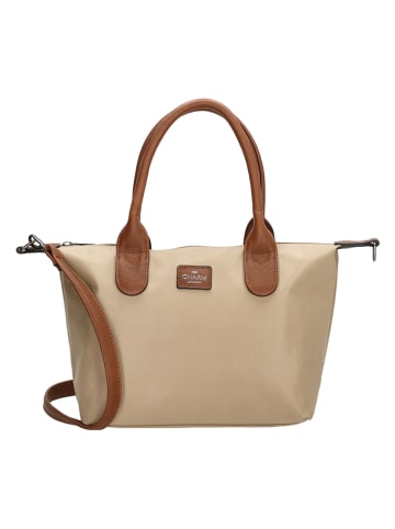 Charm Henkeltasche "Buckingham" in Beige - (B)30 x (H)20 x (T)11 cm