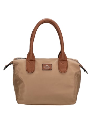 Charm Henkeltasche "Buckingham" in Hellbraun - (B)30 x (H)20 x (T)11 cm