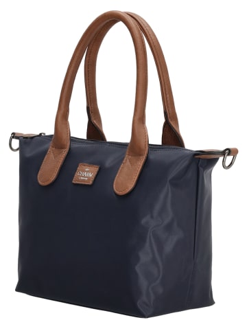 Charm Henkeltasche "Buckingham" in Dunkelblau - (B)30 x (H)20 x (T)11 cm