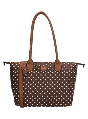 Charm Shopper "Buckingham" in Braun - (B)42 x (H)25 x (T)15 cm