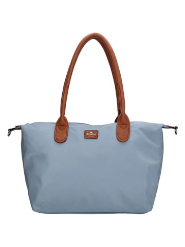 Charm Shopper "Buckingham" in Hellblau - (B)42 x (H)25 x (T)15 cm