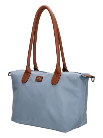 Charm Shopper "Buckingham" in Hellblau - (B)42 x (H)25 x (T)15 cm