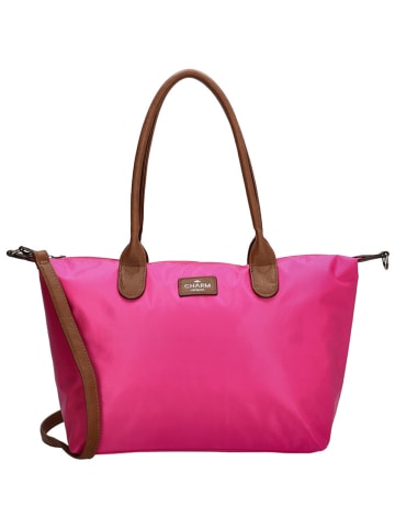 Charm Shopper bag w kolorze różowym - 42 x 25 x 15 cm