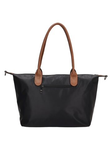 Charm Shopper bag "Buckingham" w kolorze czarnym - 42 x 25 x 15 cm