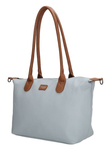 Charm Shopper bag "Buckingham Palace" w kolorze błękitnym - 42 x 25 x 15 cm