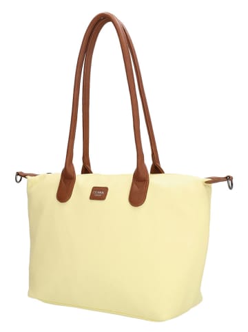 Charm Shopper "Buckingham Palace" in Gelb - (B)42 x (H)25 x (T)15 cm