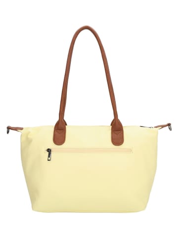 Charm Shopper bag "Buckingham Palace" w kolorze żółtym - 42 x 25 x 15 cm