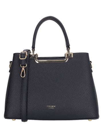 Charm Henkeltasche "Lucca" in Anthrazit - (B)30 x (H)22 x (T)13 cm