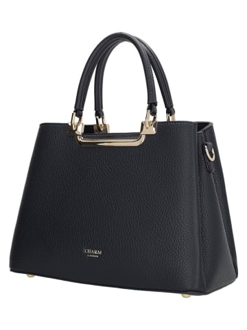 Charm Henkeltasche "Lucca" in Anthrazit - (B)30 x (H)22 x (T)13 cm