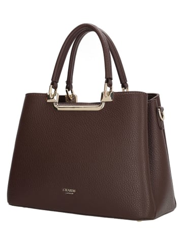 Charm Henkeltasche "Lucca" in Braun - (B)30 x (H)22 x (T)13 cm