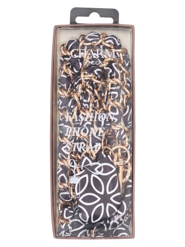 Charm Taschengurt "La tour Eiffel" in Gold/ Schwarz/ Weiß