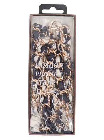 Charm Pasek "La tour Eiffel" w kolorze złoto-czarno-beżowym do torebki