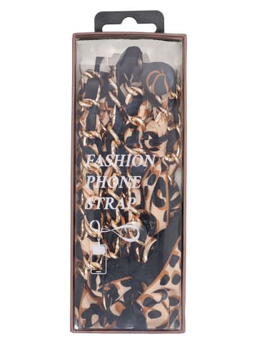 Charm Pasek "La tour Eiffel" w kolorze złoto-jasnobrązowym do torebki